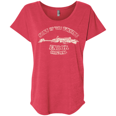 T-Shirts Vintage Red / X-Small Sons of the Empire Speeder Triblend Dolman Sleeve