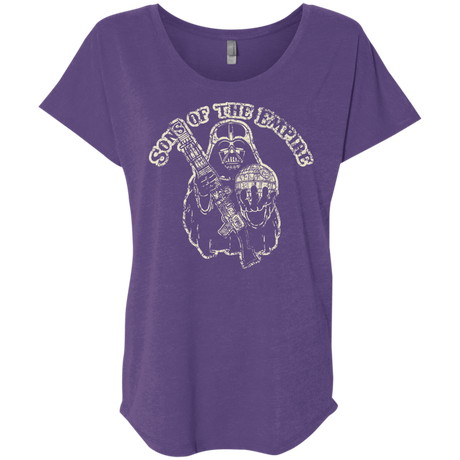T-Shirts Purple Rush / X-Small Sons of the empire Triblend Dolman Sleeve