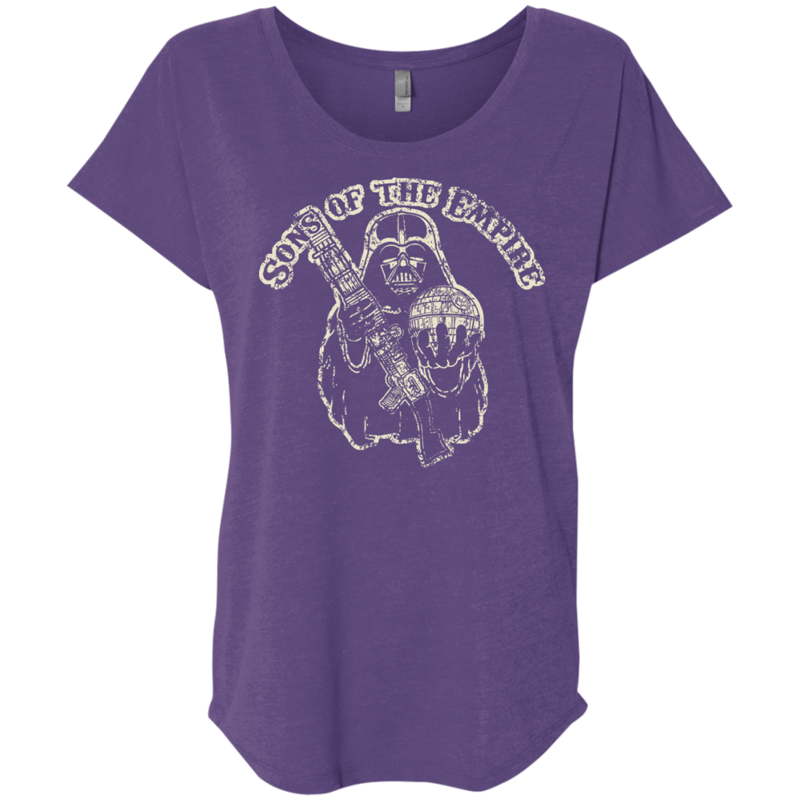 T-Shirts Purple Rush / X-Small Sons of the empire Triblend Dolman Sleeve