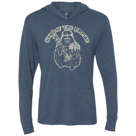 T-Shirts Indigo / X-Small Sons of the empire Triblend Long Sleeve Hoodie Tee