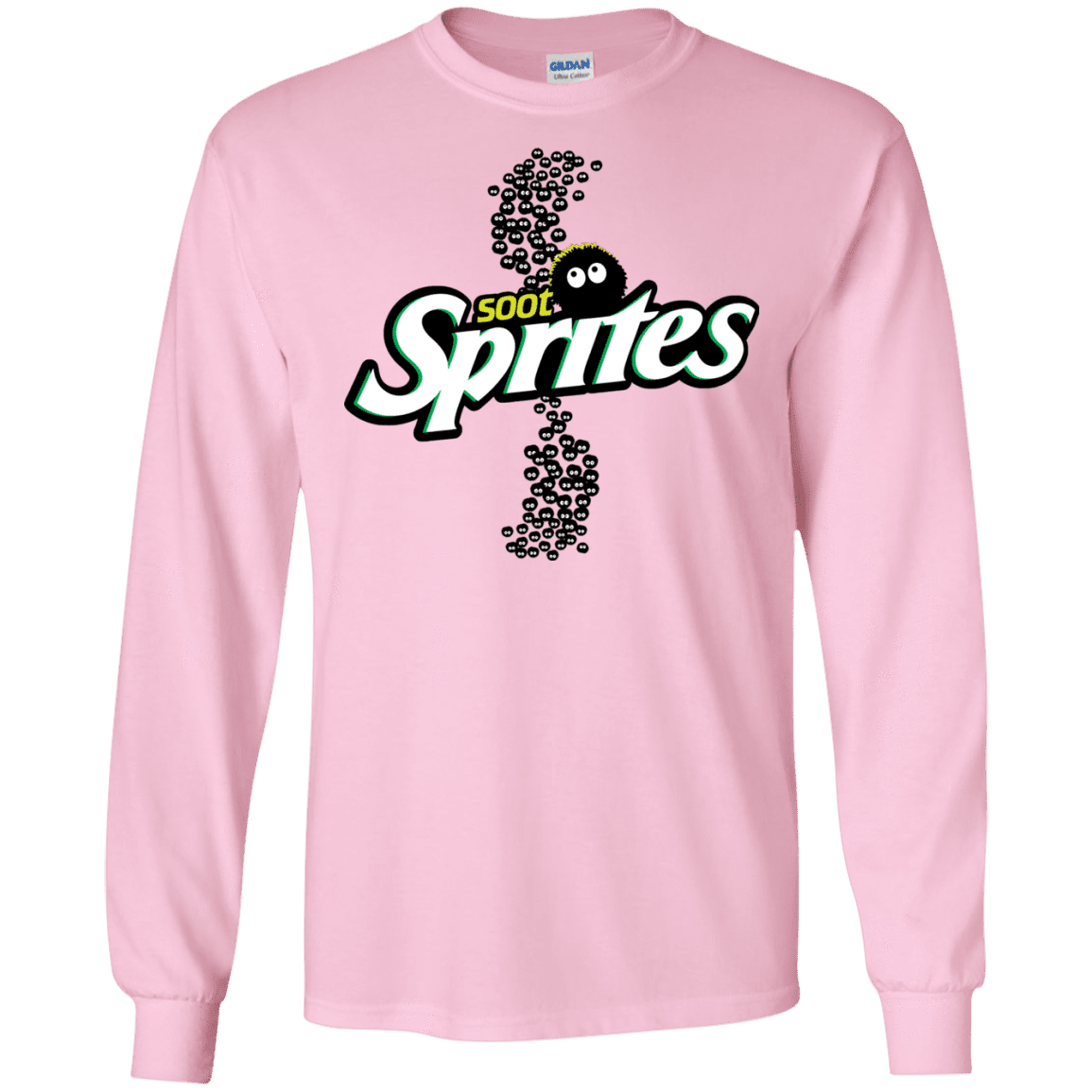 T-Shirts Light Pink / S Soot Sprites Men's Long Sleeve T-Shirt