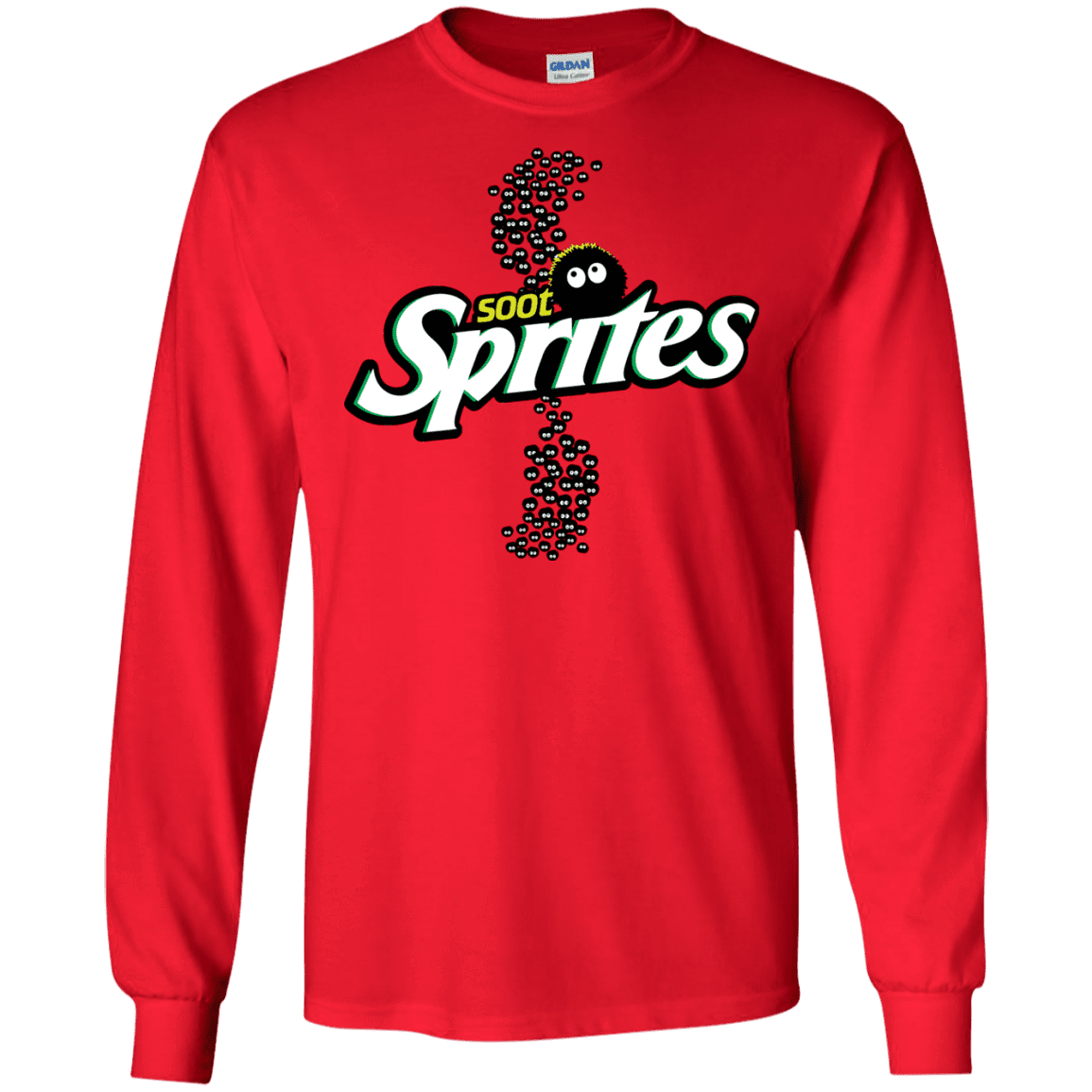 T-Shirts Red / S Soot Sprites Men's Long Sleeve T-Shirt