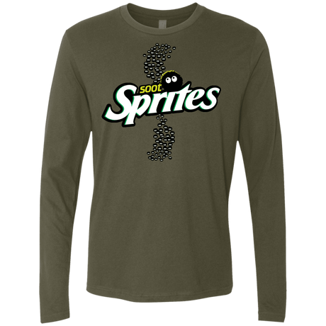 T-Shirts Military Green / S Soot Sprites Men's Premium Long Sleeve