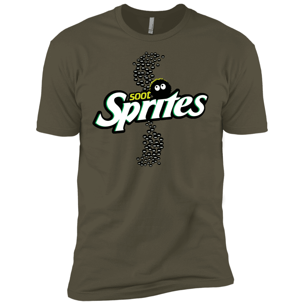 T-Shirts Military Green / X-Small Soot Sprites Men's Premium T-Shirt