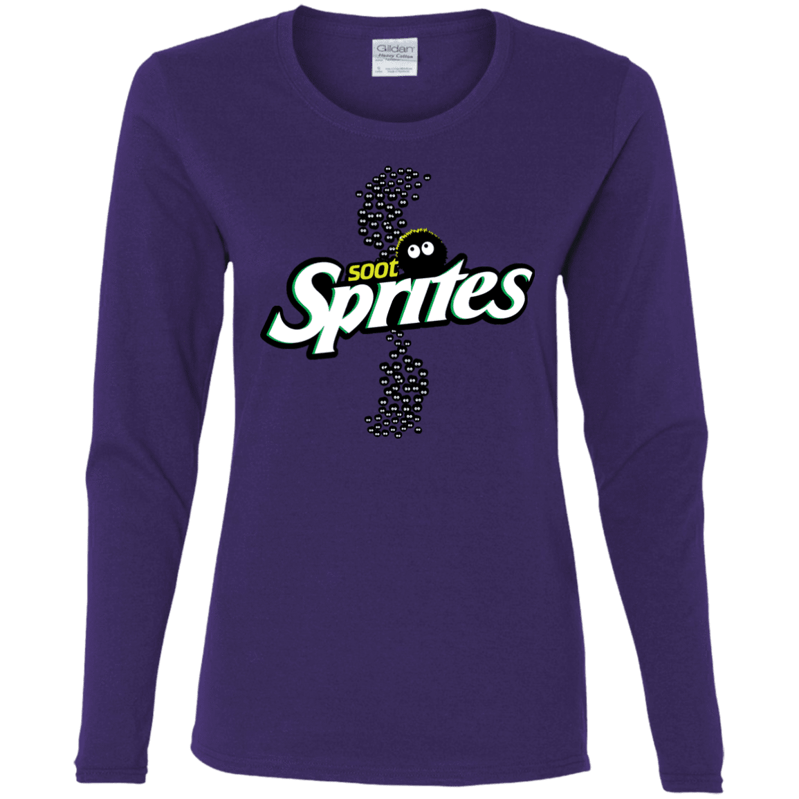T-Shirts Purple / S Soot Sprites Women's Long Sleeve T-Shirt