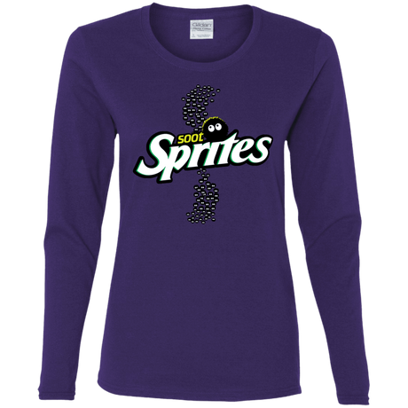 T-Shirts Purple / S Soot Sprites Women's Long Sleeve T-Shirt