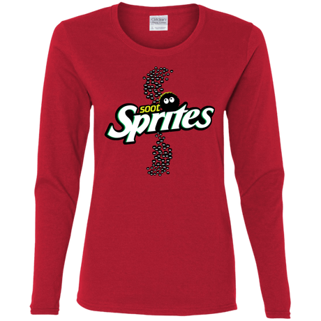 T-Shirts Red / S Soot Sprites Women's Long Sleeve T-Shirt