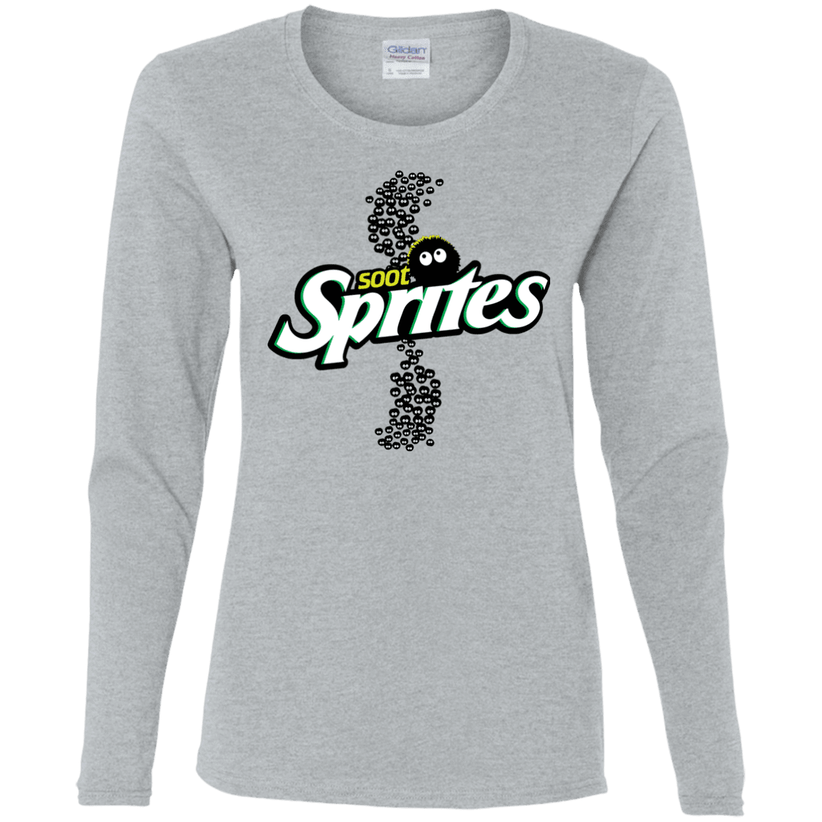 T-Shirts Sport Grey / S Soot Sprites Women's Long Sleeve T-Shirt