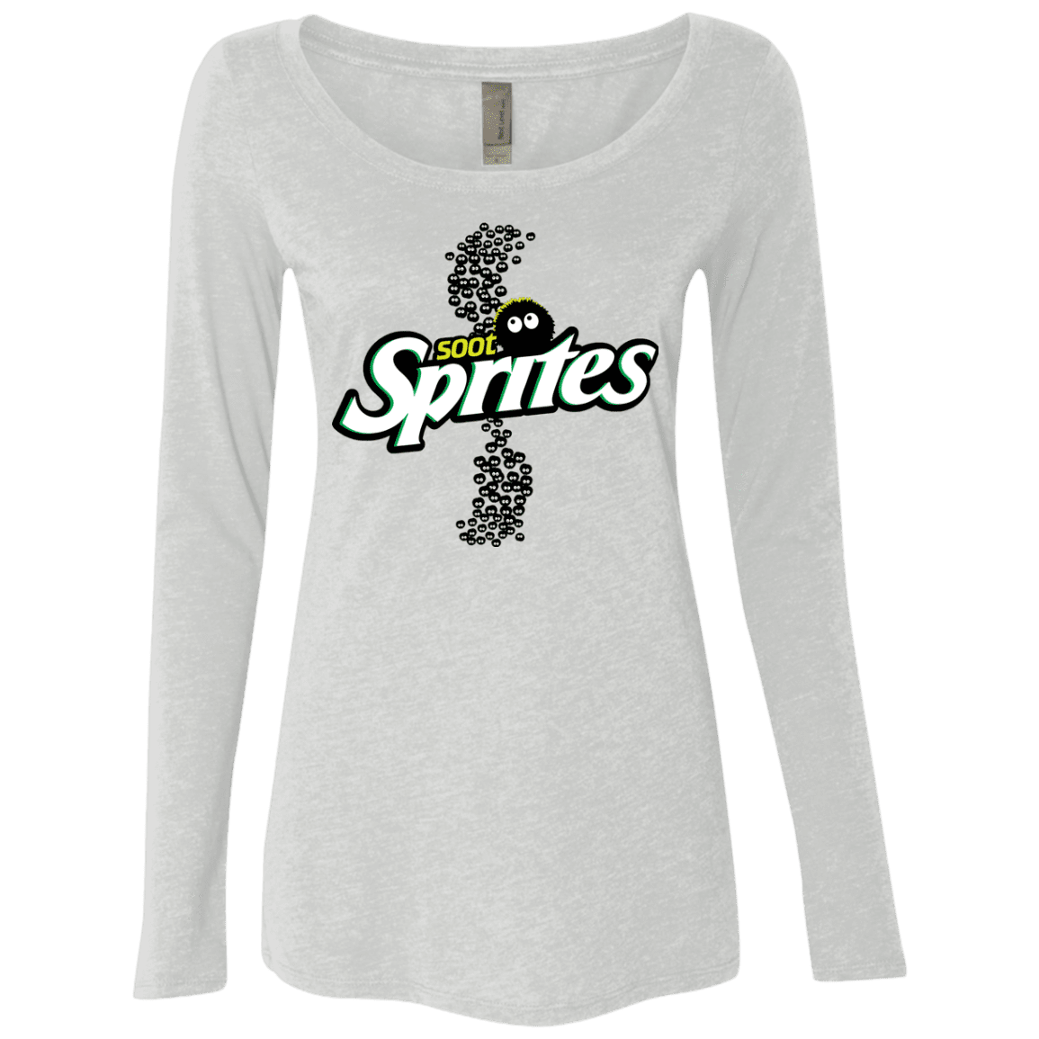 T-Shirts Heather White / S Soot Sprites Women's Triblend Long Sleeve Shirt