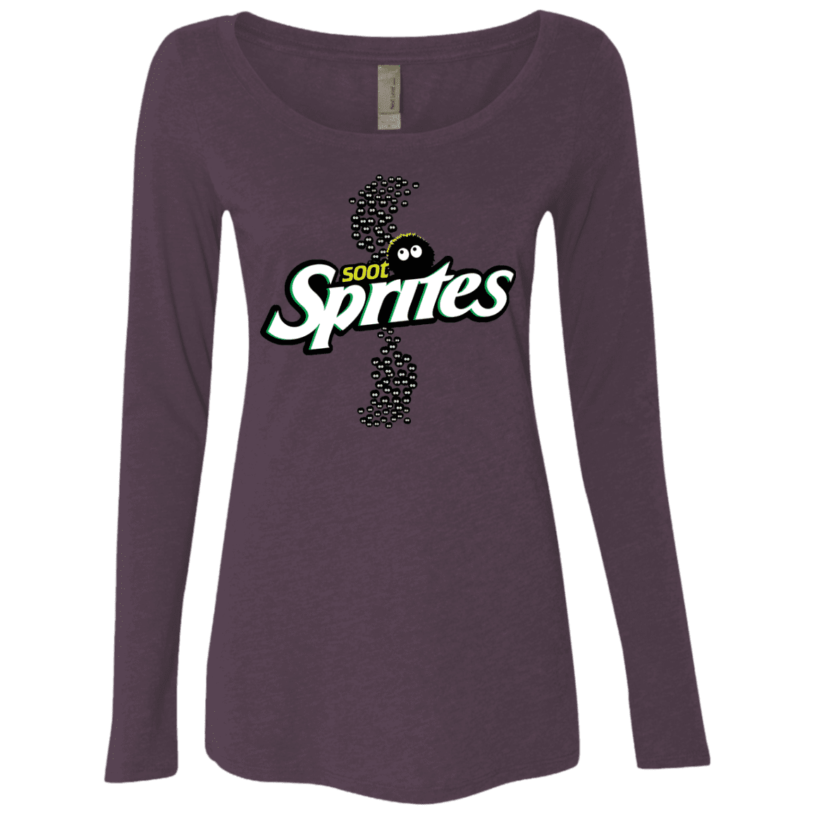 T-Shirts Vintage Purple / S Soot Sprites Women's Triblend Long Sleeve Shirt