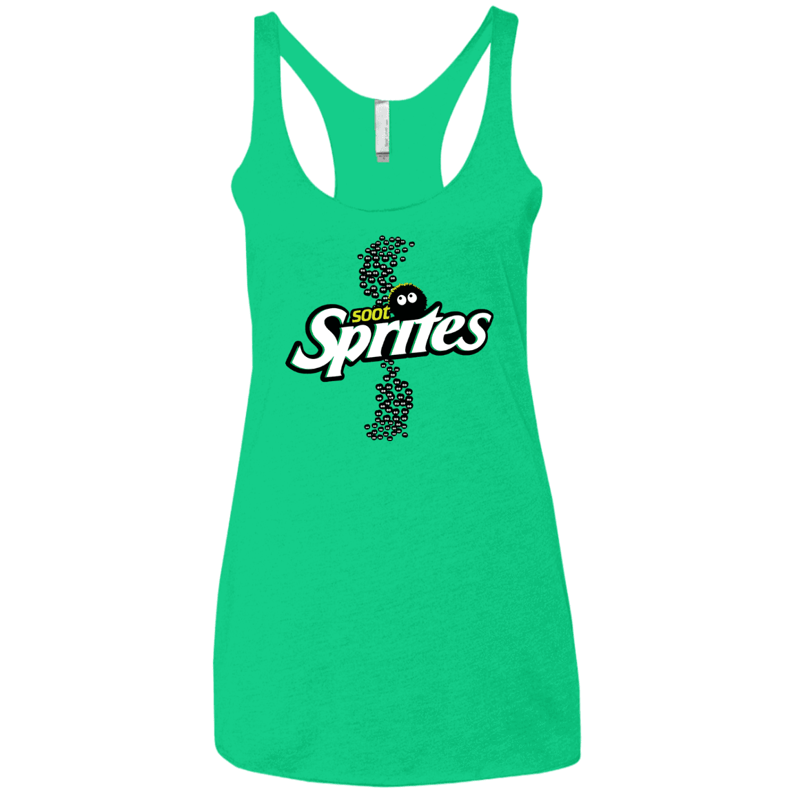 T-Shirts Envy / X-Small Soot Sprites Women's Triblend Racerback Tank