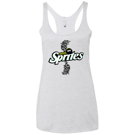 T-Shirts Heather White / X-Small Soot Sprites Women's Triblend Racerback Tank