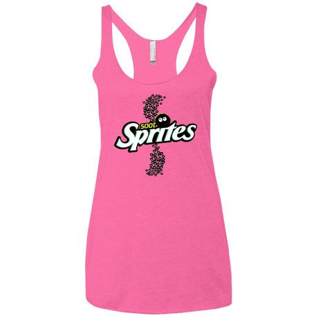 T-Shirts Vintage Pink / X-Small Soot Sprites Women's Triblend Racerback Tank