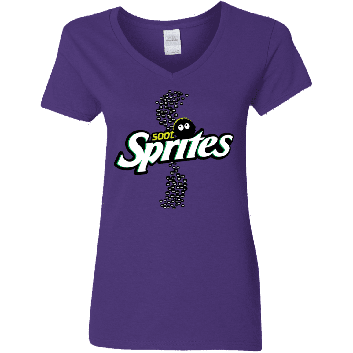 T-Shirts Purple / S Soot Sprites Women's V-Neck T-Shirt
