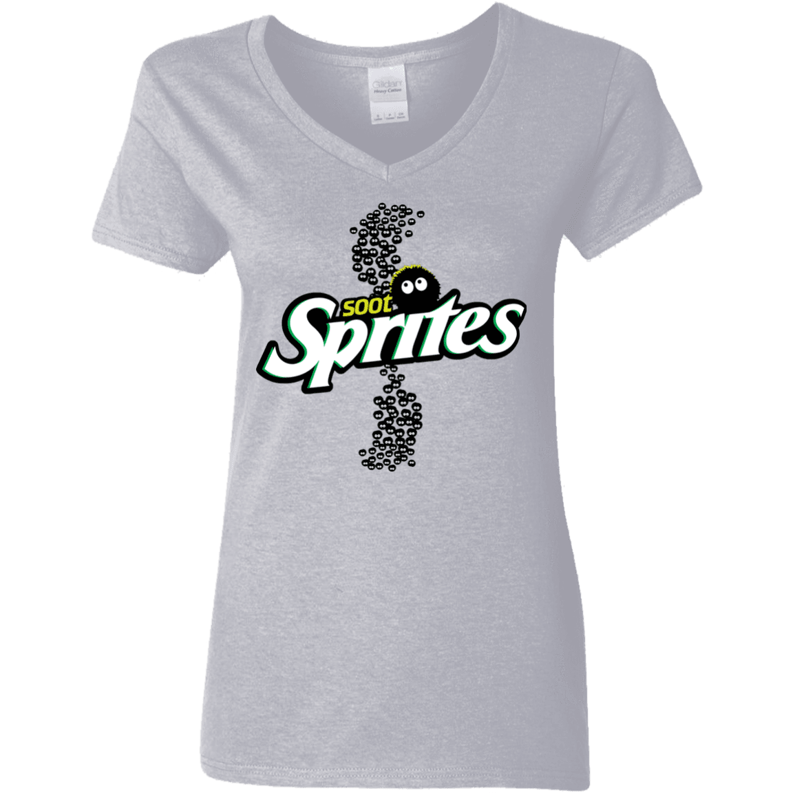 T-Shirts Sport Grey / S Soot Sprites Women's V-Neck T-Shirt