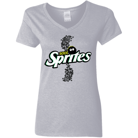 T-Shirts Sport Grey / S Soot Sprites Women's V-Neck T-Shirt