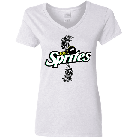 T-Shirts White / S Soot Sprites Women's V-Neck T-Shirt