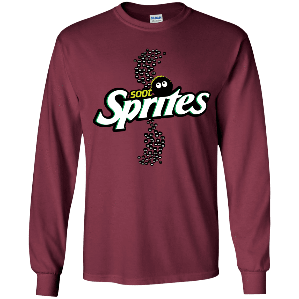 T-Shirts Maroon / YS Soot Sprites Youth Long Sleeve T-Shirt