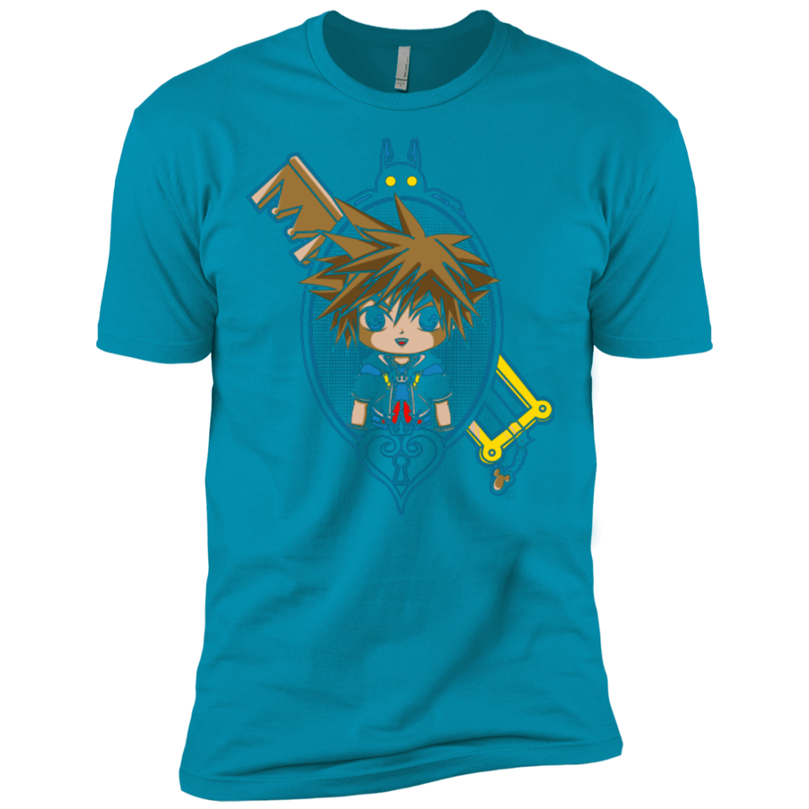 T-Shirts Turquoise / X-Small Sora Portrait Men's Premium T-Shirt