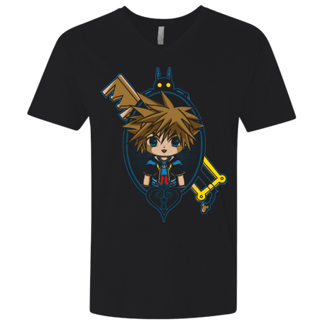 T-Shirts Black / X-Small Sora Portrait Men's Premium V-Neck