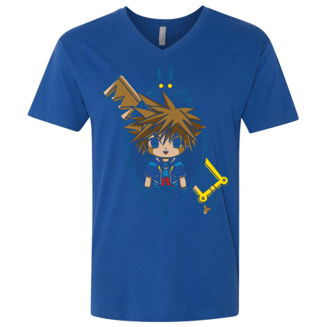 T-Shirts Royal / X-Small Sora Portrait Men's Premium V-Neck