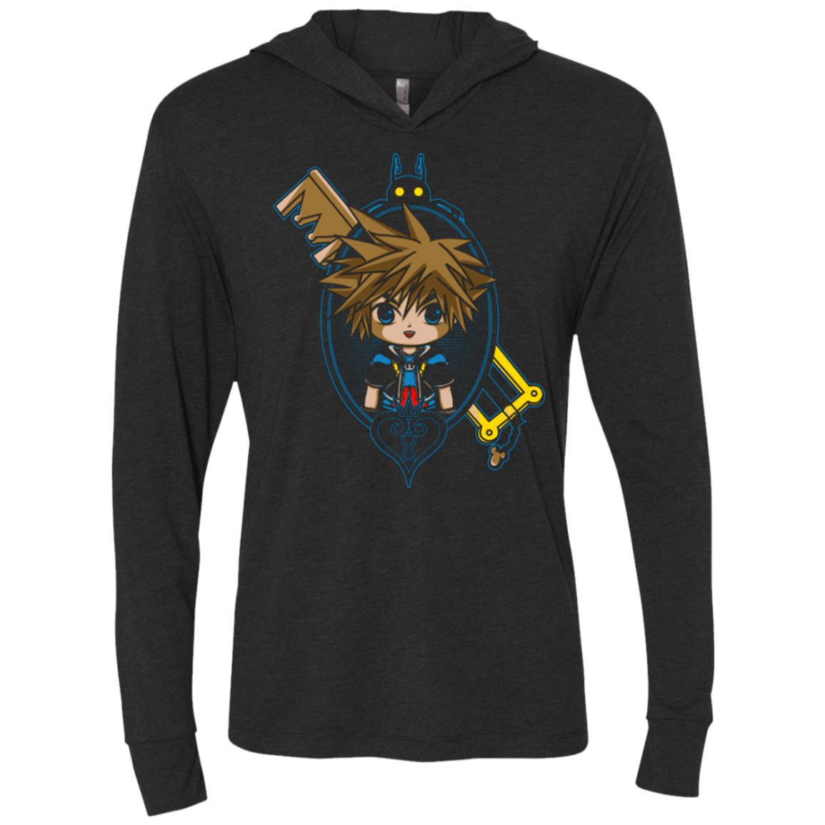 Sora Portrait Triblend Long Sleeve Hoodie Tee