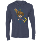 T-Shirts Vintage Navy / X-Small Sora Portrait Triblend Long Sleeve Hoodie Tee