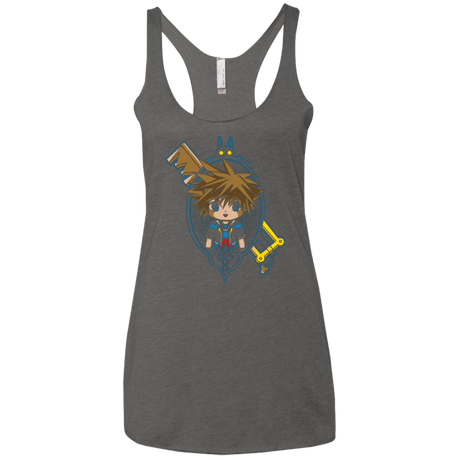 T-Shirts Premium Heather / X-Small Sora Portrait Women's Triblend Racerback Tank