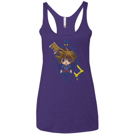 T-Shirts Purple / X-Small Sora Portrait Women's Triblend Racerback Tank