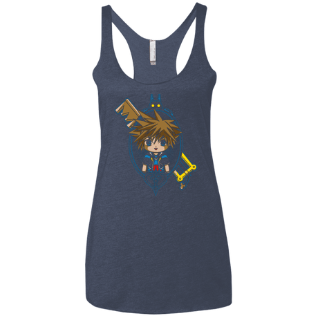 T-Shirts Vintage Navy / X-Small Sora Portrait Women's Triblend Racerback Tank