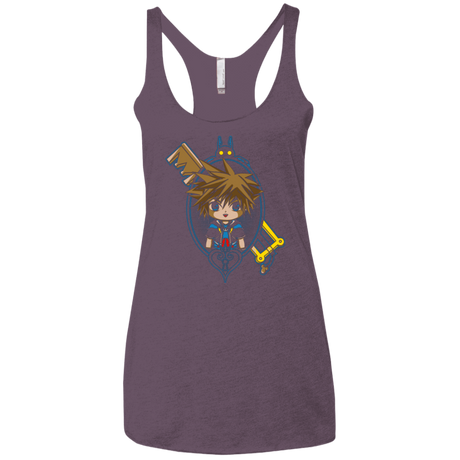T-Shirts Vintage Purple / X-Small Sora Portrait Women's Triblend Racerback Tank