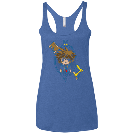 T-Shirts Vintage Royal / X-Small Sora Portrait Women's Triblend Racerback Tank
