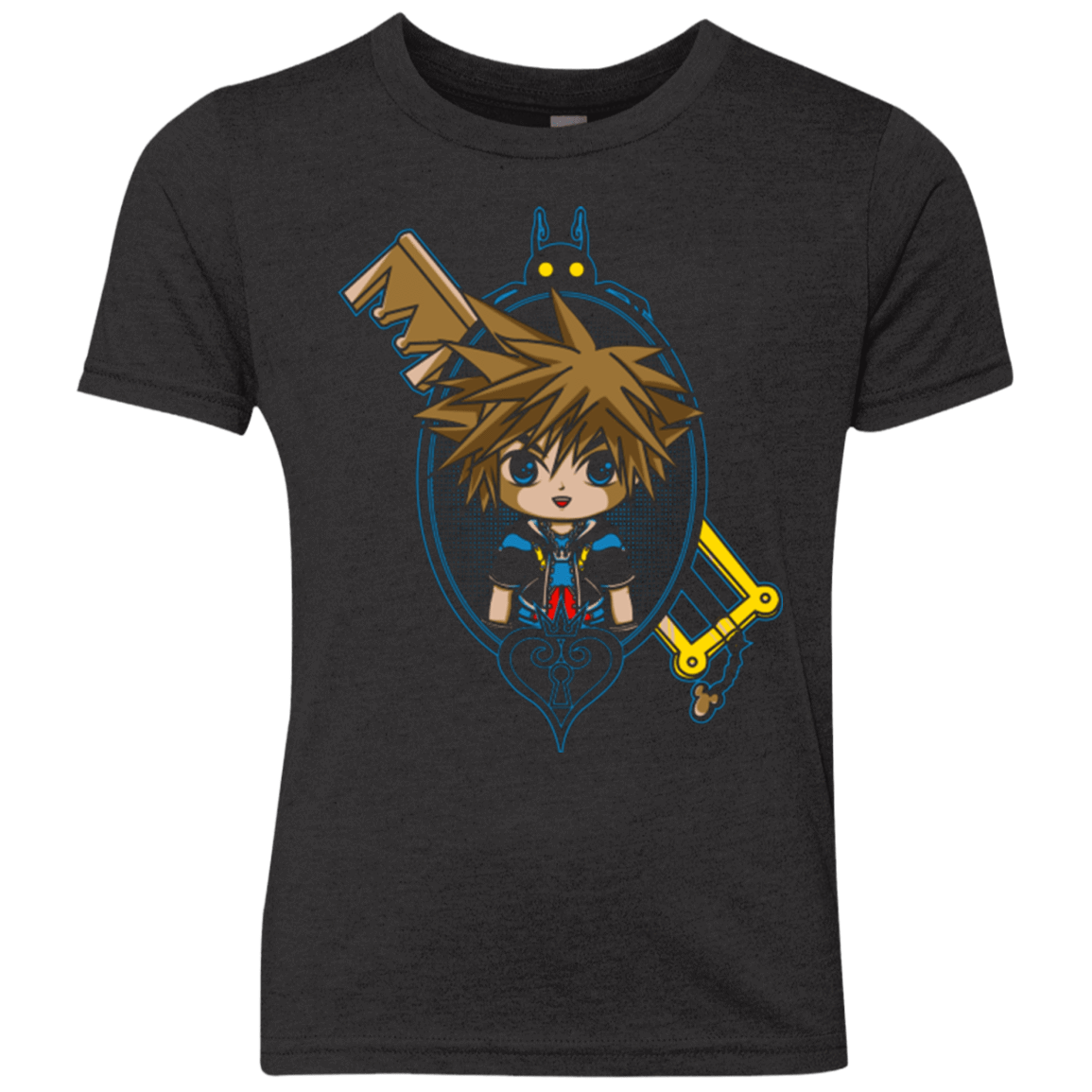 T-Shirts Vintage Black / YXS Sora Portrait Youth Triblend T-Shirt