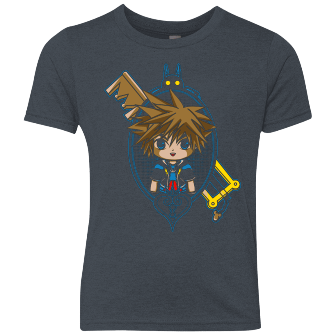 T-Shirts Vintage Navy / YXS Sora Portrait Youth Triblend T-Shirt