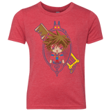 T-Shirts Vintage Red / YXS Sora Portrait Youth Triblend T-Shirt