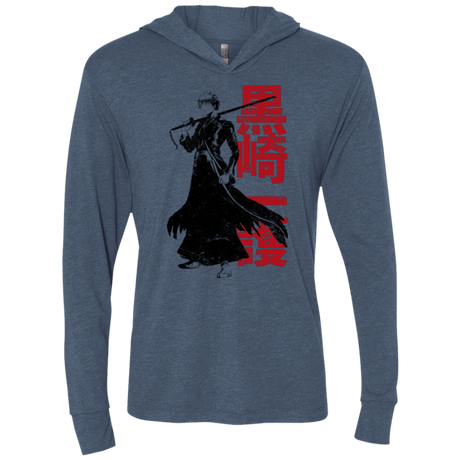 T-Shirts Indigo / X-Small Soul Reaper Triblend Long Sleeve Hoodie Tee