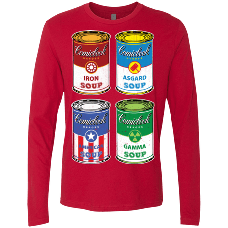 T-Shirts Red / Small Soup Assemble Men's Premium Long Sleeve