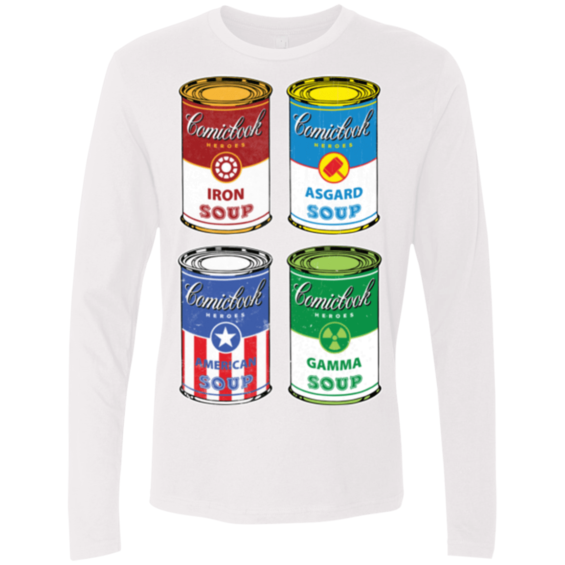 T-Shirts White / Small Soup Assemble Men's Premium Long Sleeve