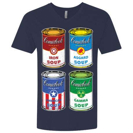 T-Shirts Midnight Navy / X-Small Soup Assemble Men's Premium V-Neck