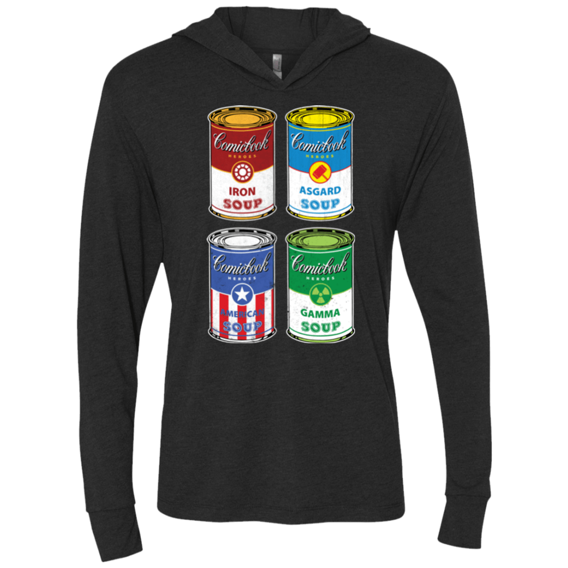Soup Assemble Triblend Long Sleeve Hoodie Tee
