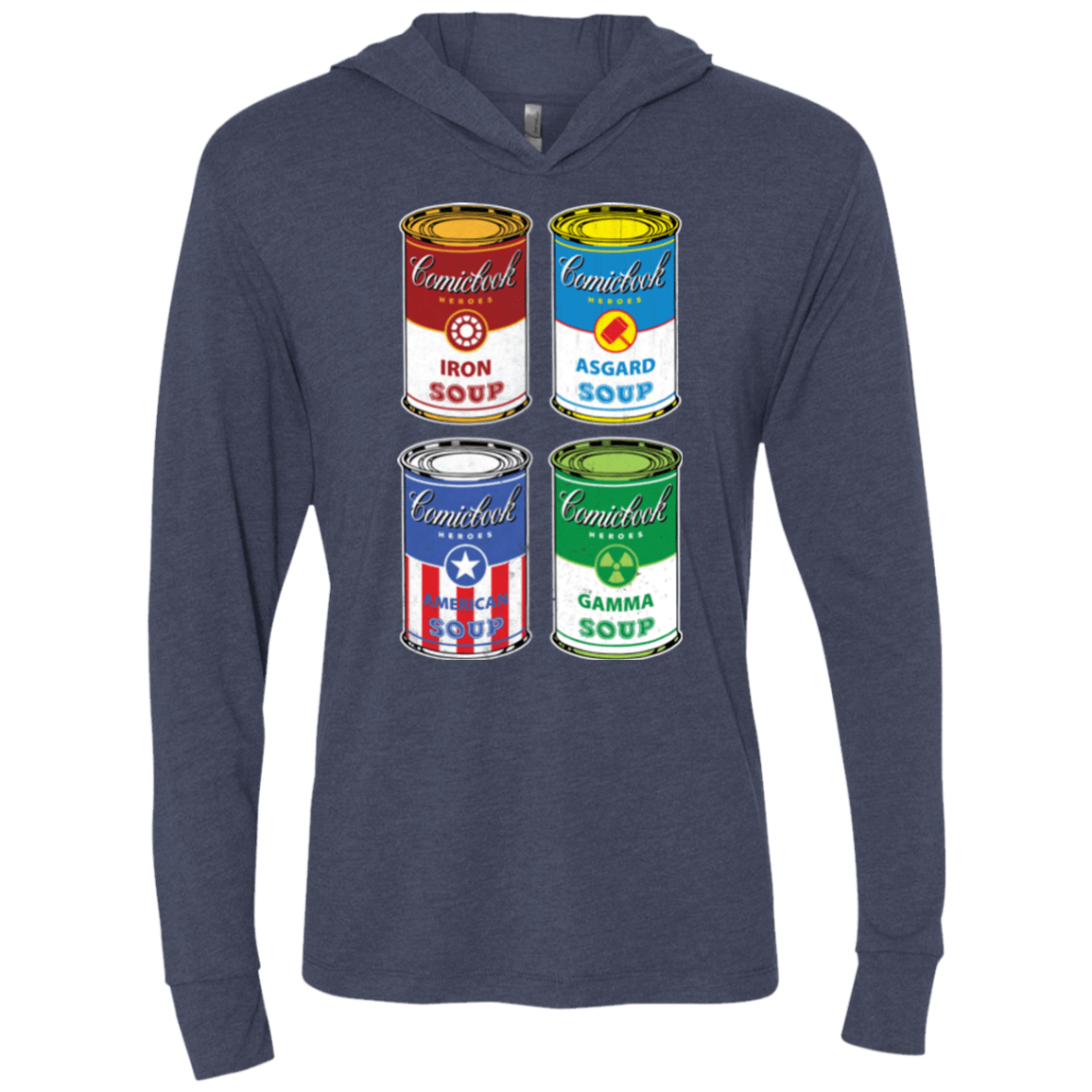 Soup Assemble Triblend Long Sleeve Hoodie Tee