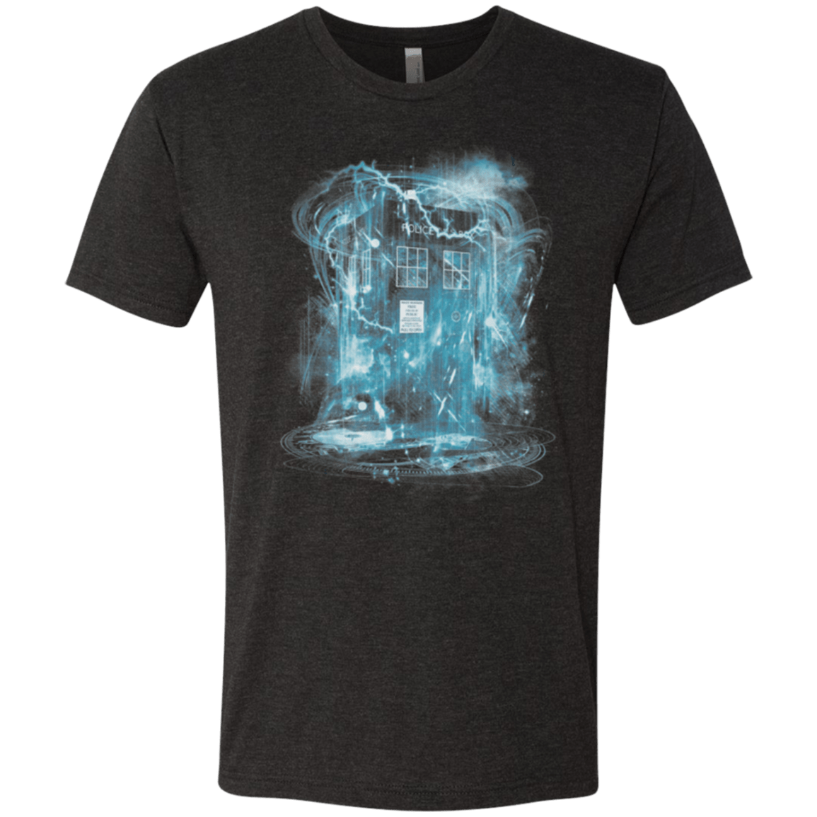 T-Shirts Vintage Black / Small Space and Time Storm Men's Triblend T-Shirt