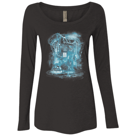 T-Shirts Vintage Black / Small Space and Time Storm Women's Triblend Long Sleeve Shirt
