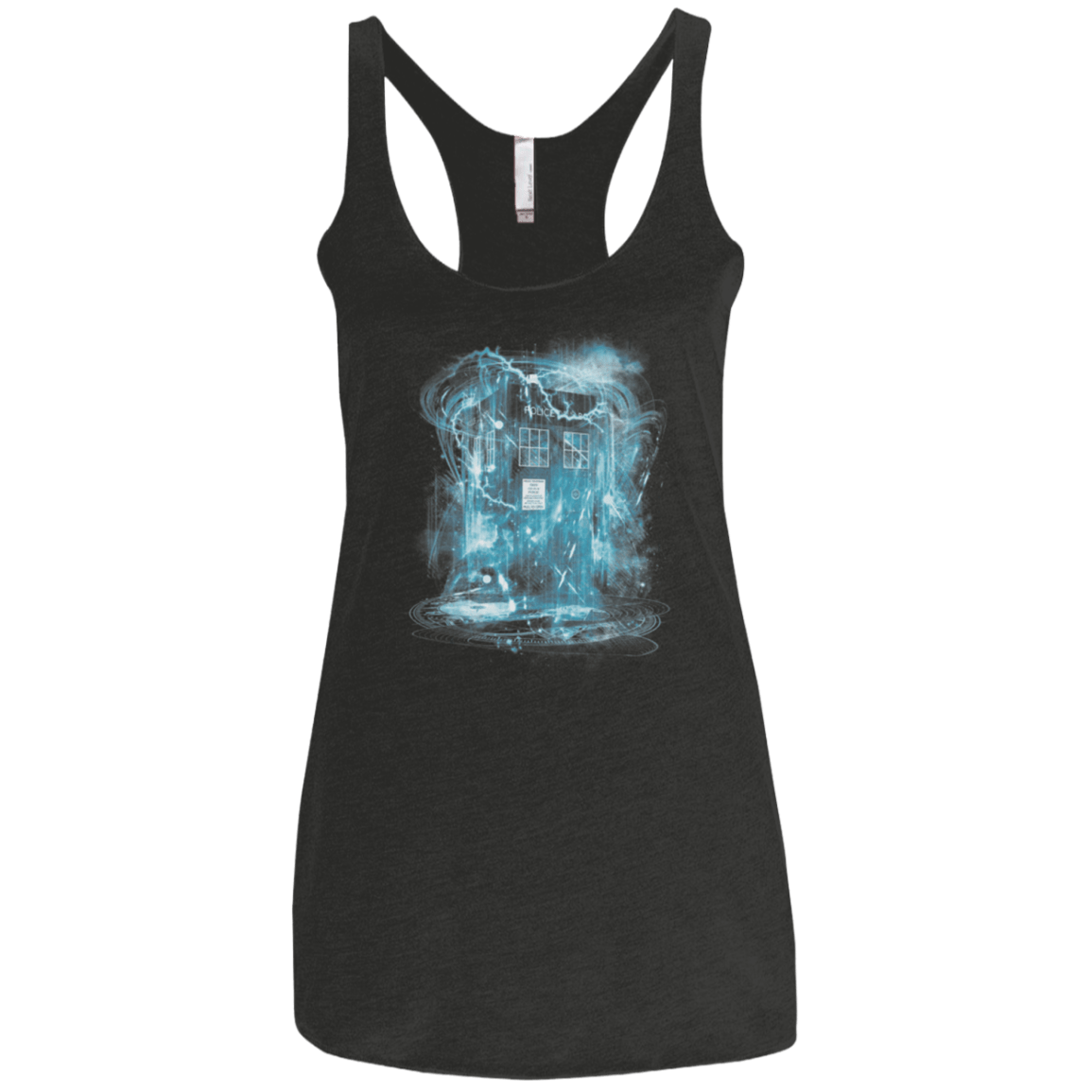 T-Shirts Vintage Black / X-Small Space and Time Storm Women's Triblend Racerback Tank