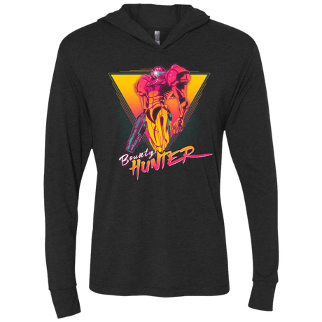 T-Shirts Vintage Black / X-Small Space Bounty Hunter Triblend Long Sleeve Hoodie Tee