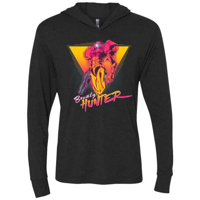 T-Shirts Vintage Black / X-Small Space Bounty Hunter Triblend Long Sleeve Hoodie Tee