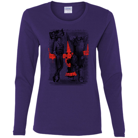 T-Shirts Purple / S Space Bounty Hunters Women's Long Sleeve T-Shirt