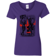 T-Shirts Purple / S Space Bounty Hunters Women's V-Neck T-Shirt