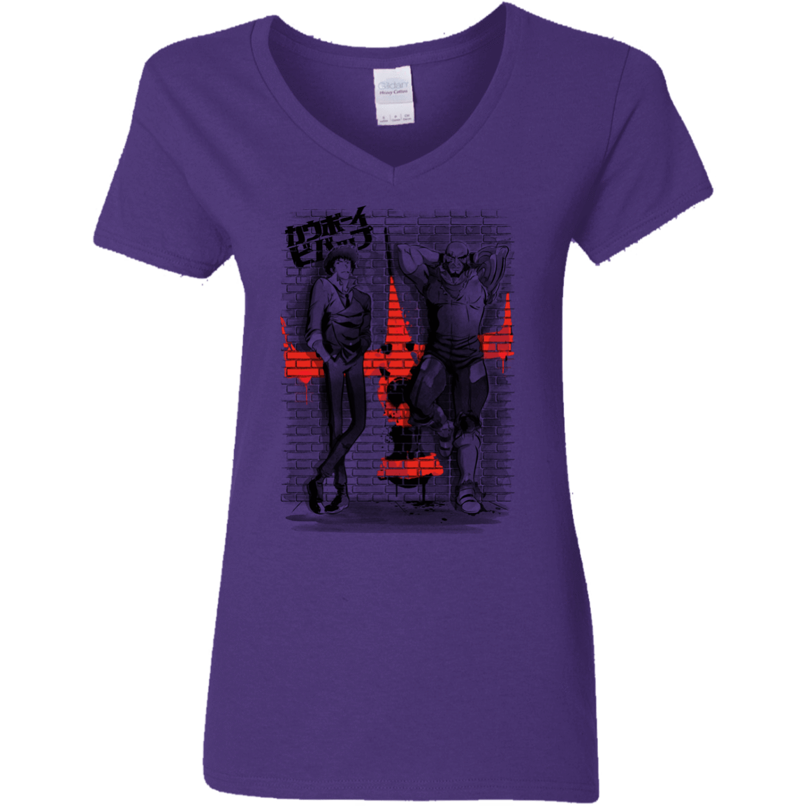 T-Shirts Purple / S Space Bounty Hunters Women's V-Neck T-Shirt