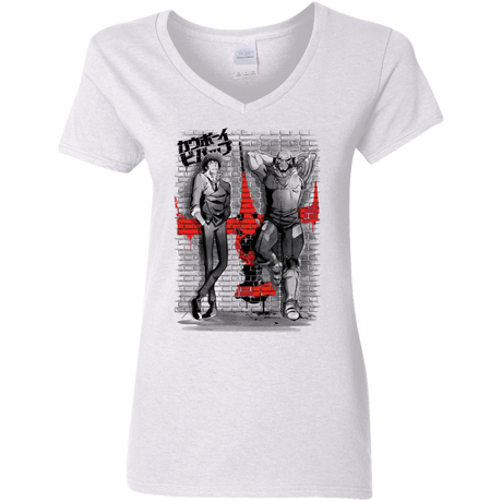 T-Shirts White / S Space Bounty Hunters Women's V-Neck T-Shirt